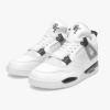 AJ4 Basketball Sneakers -White Sole