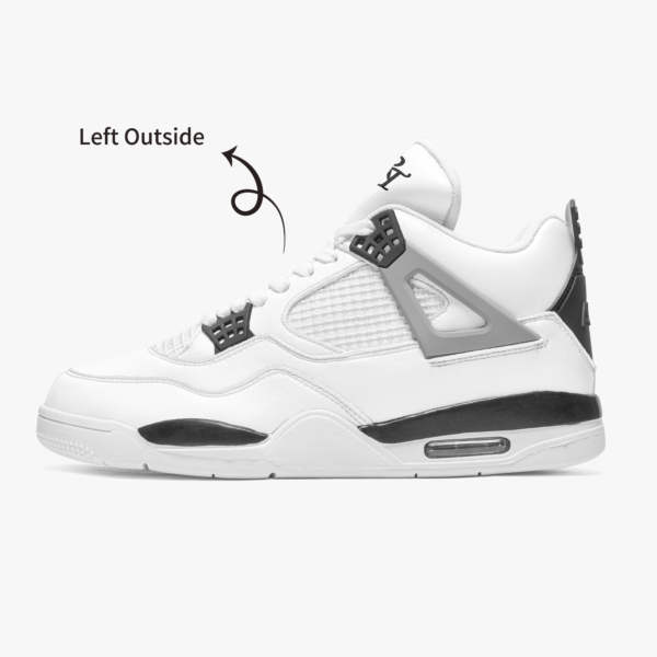 AJ4 Basketball Sneakers -White Sole
