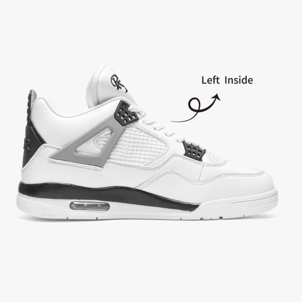 AJ4 Basketball Sneakers -White Sole