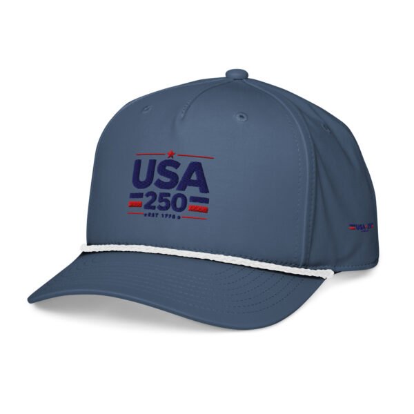classic-rope-cap-light-blue-white-left-front-6a256042d89fa.jpg USA250 Classic rope cap Embroidered