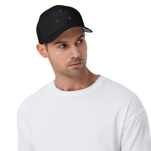 closed-back-structured-cap-black-front-6a25619727d8d.jpg USA250 Structured Twill Cap Embroidered