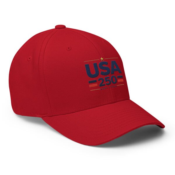 closed-back-structured-cap-red-right-front-6a25619727473.jpg USA250 Structured Twill Cap Embroidered