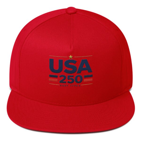 USA250  Flat Bill Cap Embroidered