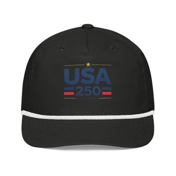 golf-rope-cap-black-white-front-6a255de35eaf0.jpg USA250 Golf rope cap DTF Print