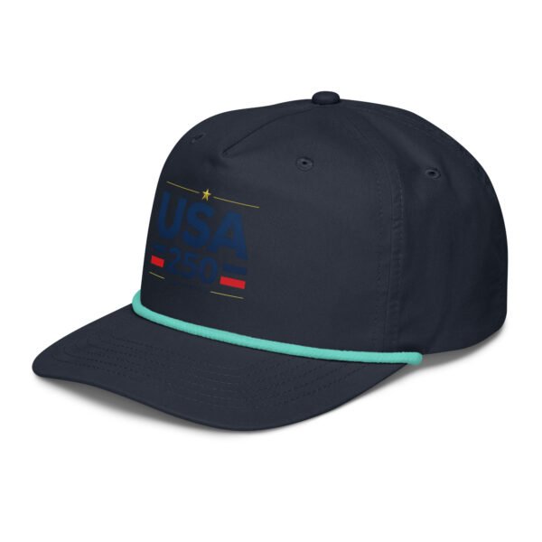 golf-rope-cap-navy-mint-left-front-6a255de35ff86.jpg USA250 Golf rope cap DTF Print