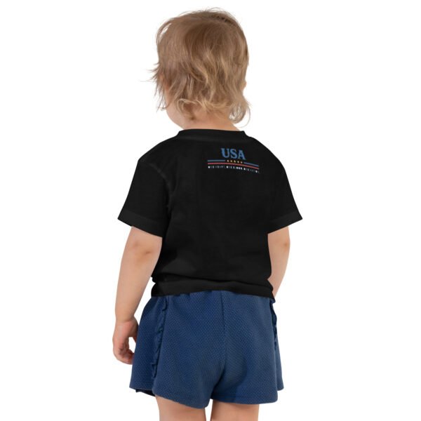toddler-staple-tee-black-back-6a26663e8c348.jpg One Nation 250 Years Toddler Short Sleeve Tee DTG print