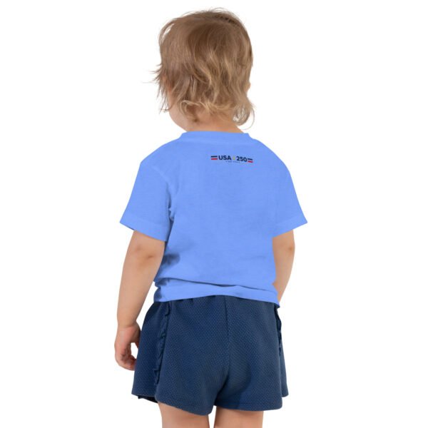 toddler-staple-tee-heather-columbia-blue-back-6a253075c48bd.jpg USA250 Toddler Short Sleeve Tee DTG Print