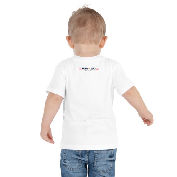 toddler-staple-tee-white-back-6a253075c1416.jpg USA250 Toddler Short Sleeve Tee DTG Print