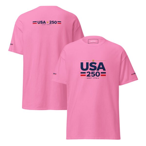unisex-classic-tee-azalea-front-and-back-6a26880c2e61e.jpg USA250 Unisex classic tee DTG Print