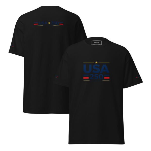 unisex-classic-tee-black-front-and-back-6a2688b458a72.jpg USA250 Unisex classic tee DTF Print