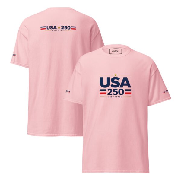 unisex-classic-tee-light-pink-front-and-back-6a26880c31b0b.jpg USA250 Unisex classic tee DTG Print