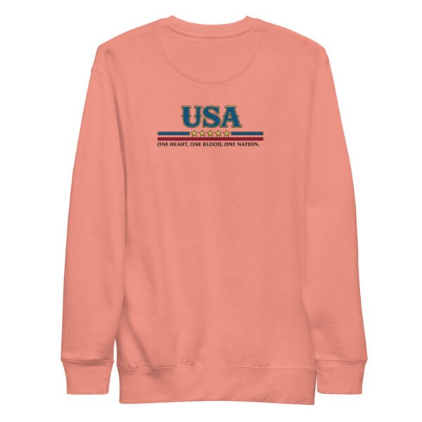 unisex-premium-sweatshirt-dusty-rose-back-6a2529e099b1b.jpg One Nation 250 Years Unisex Premium Sweatshirt DTG print