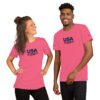 unisex-staple-t-shirt-charity-pink-front-6a268c2c07076.jpg USA250 Unisex t-shirt DTG Print