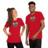 unisex-staple-t-shirt-red-front-6a2678a25757a.jpg One Nation 250 Years Unisex t-shirt DTG Print