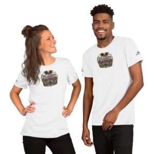 unisex-staple-t-shirt-white-front-6a2678a239811.jpg One Nation 250 Years Unisex t-shirt DTG Print