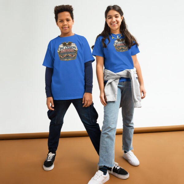 One Nation  250 Years Youth classic tee DTF print